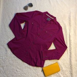 EXPRESS the essential shirt (berry pink)